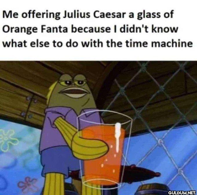 Me offering Julius Caesar...