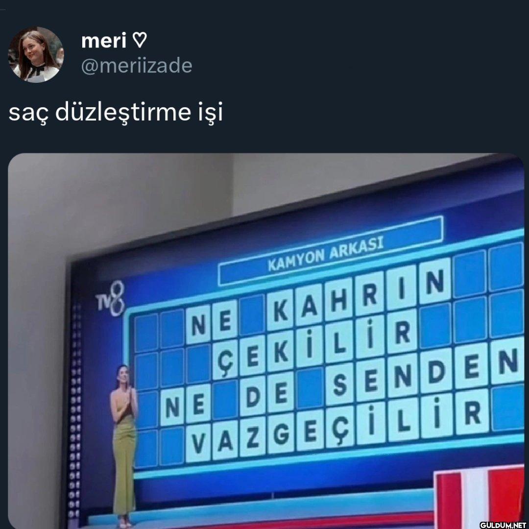 saç düzleştirme işi KAMYON...