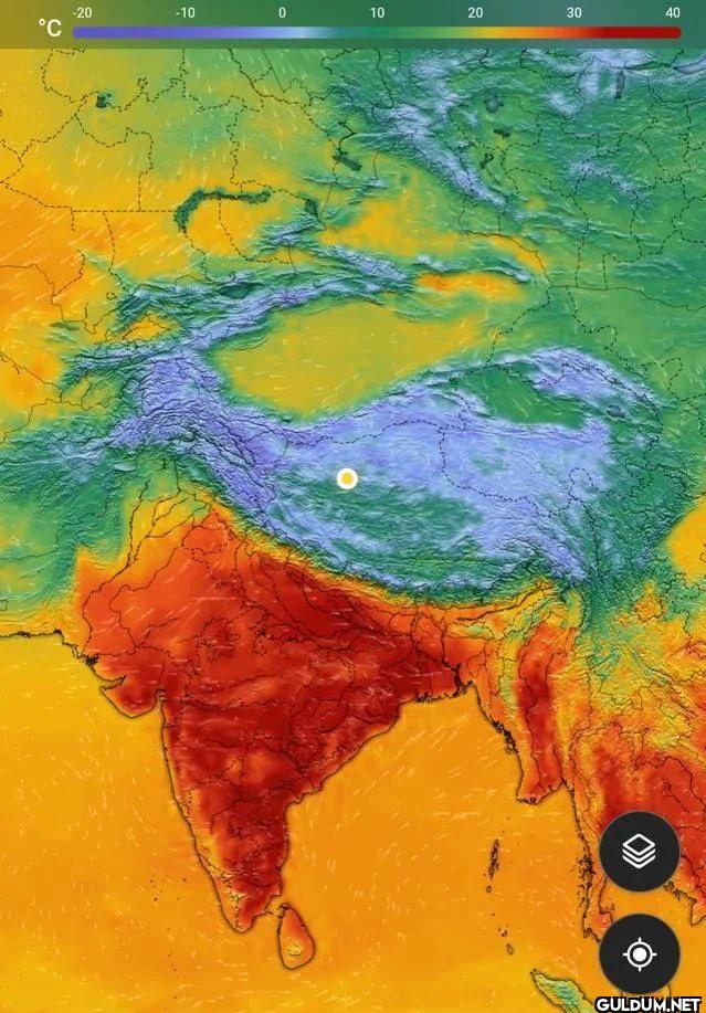 Why is India so hot?    °C...