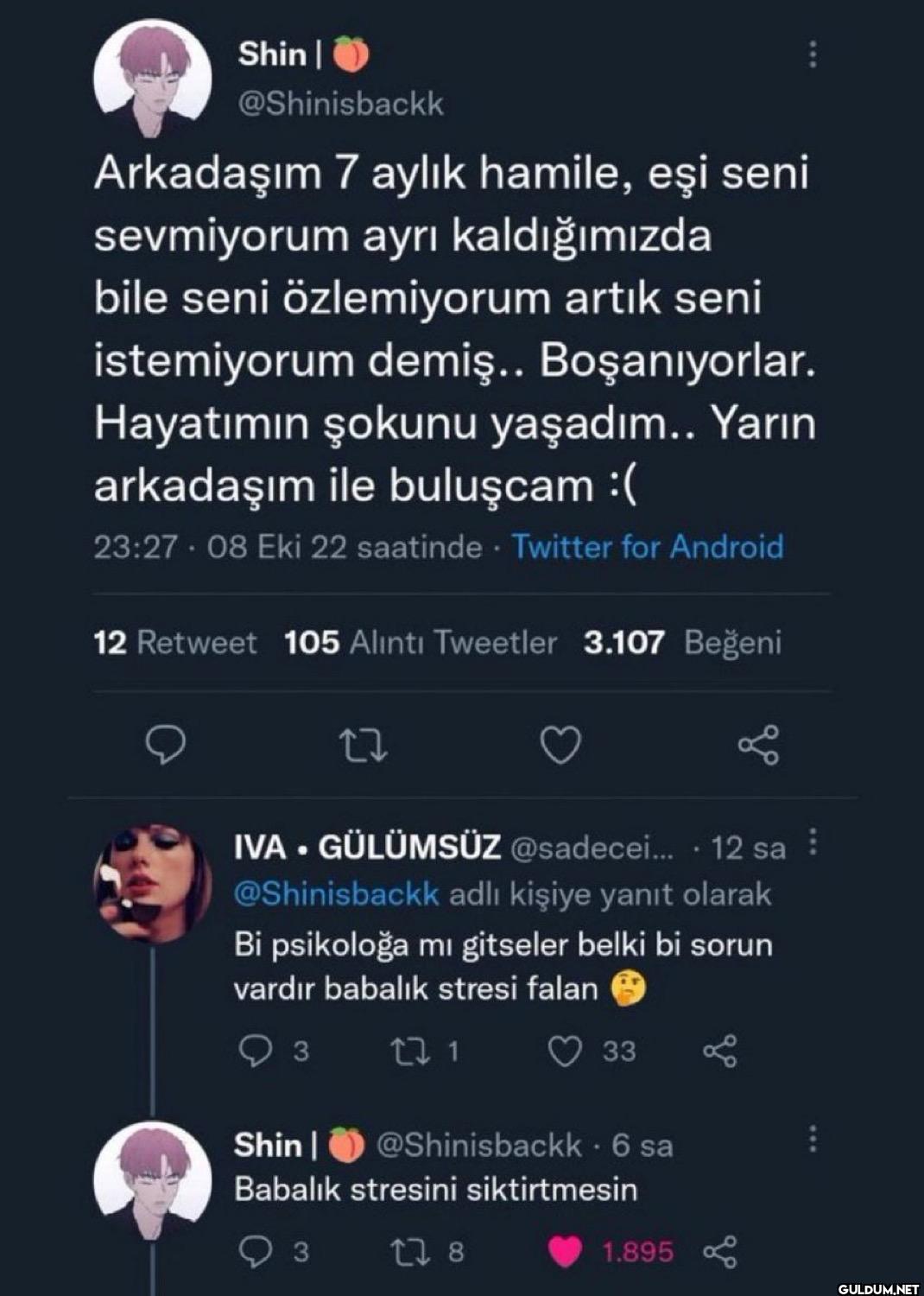 Arkadaşım 7 aylık hamile,...