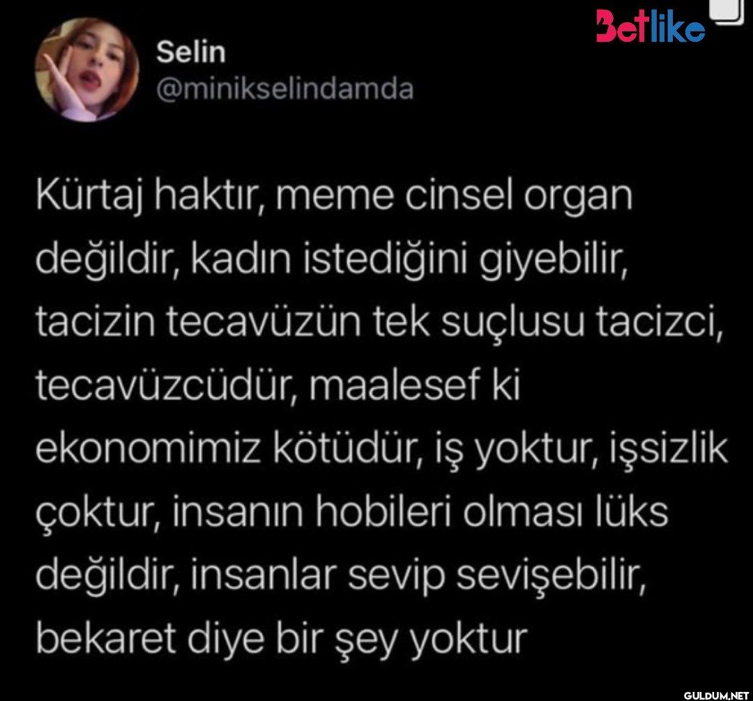 Kürtaj haktır, meme cinsel...
