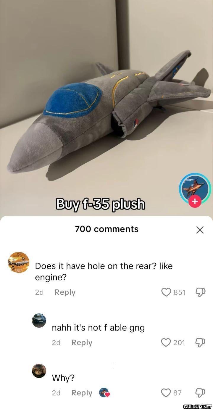 Buy f-35 plush + 700...