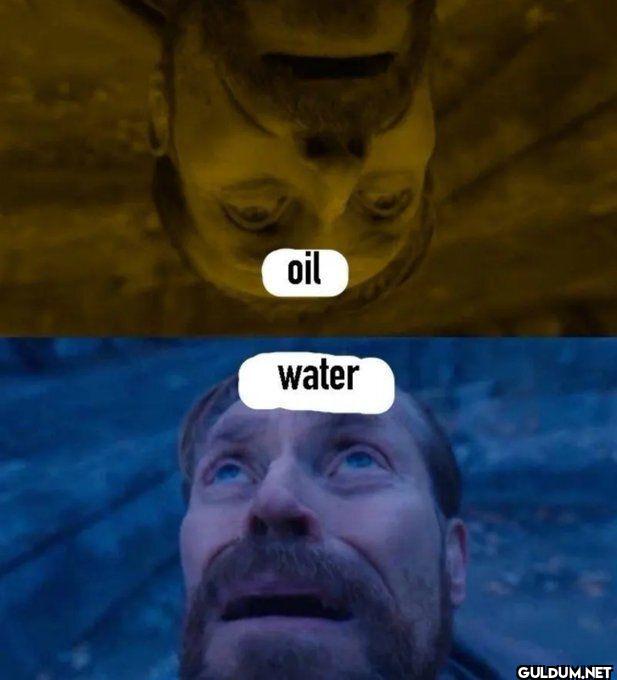 oil water