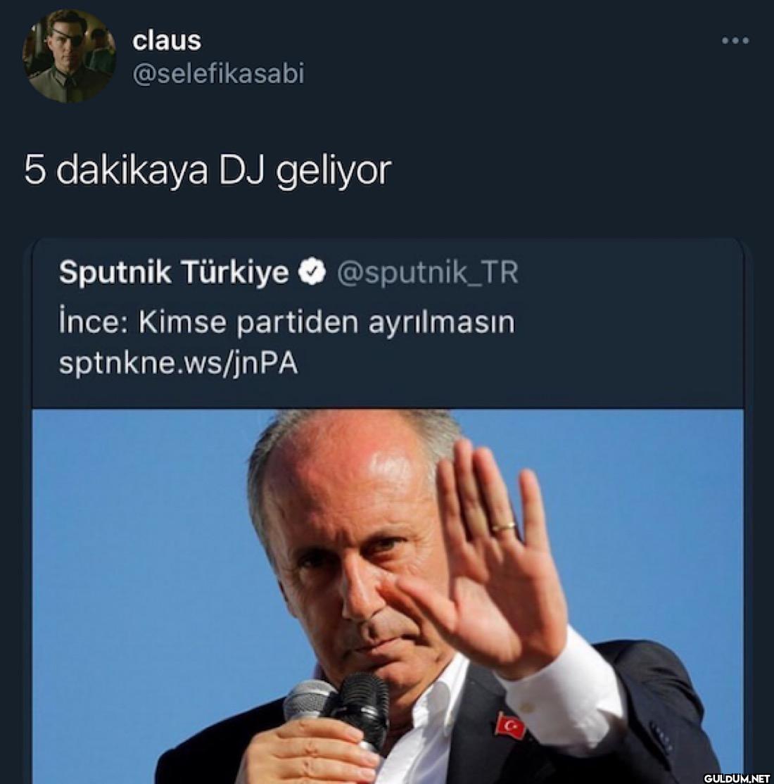 5 dakikaya DJ geliyor...