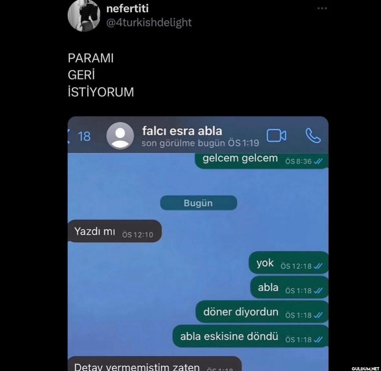 Son mesaj bağırttı...