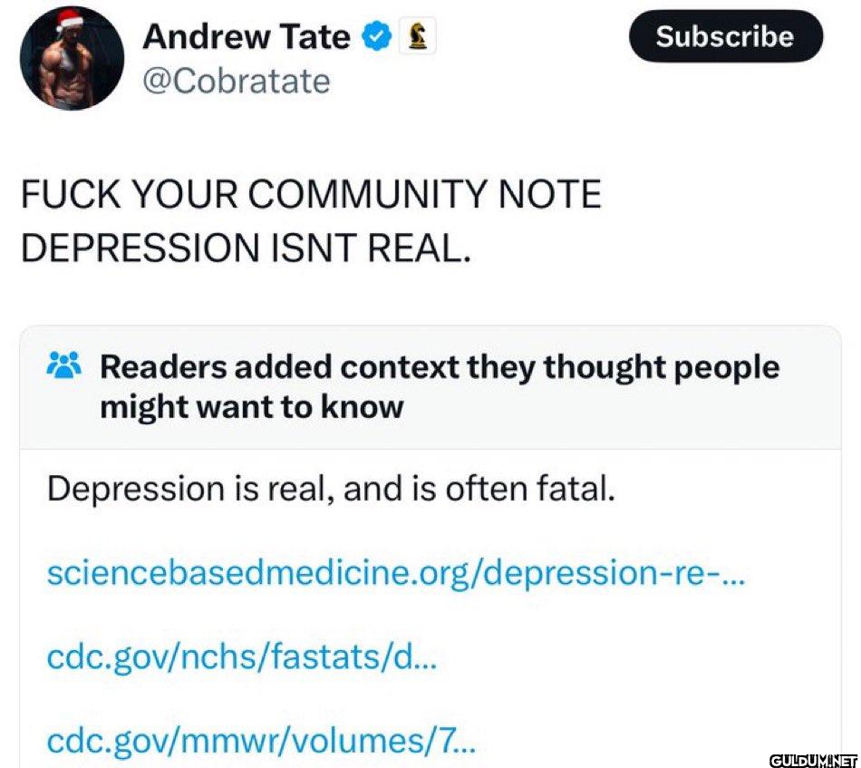 FUCK YOUR COMMUNITY NOTE...
