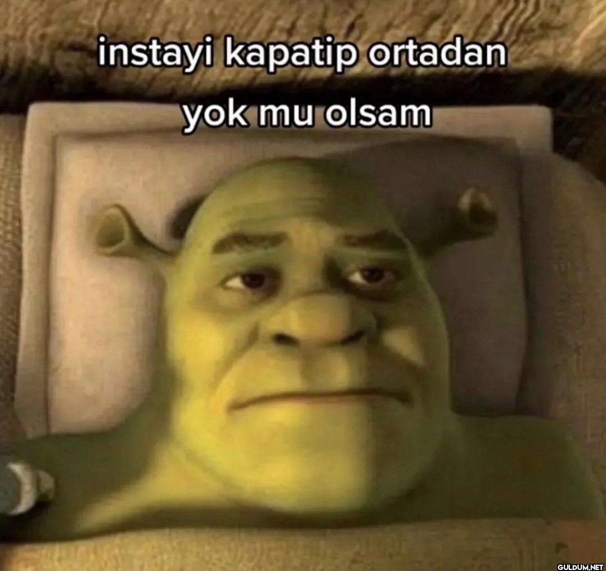 instayi kapatip ortadan...