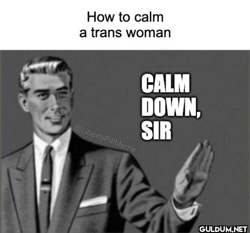 CALM DOWN, SIR