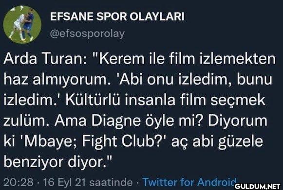 Arda Turan: "Kerem ile...