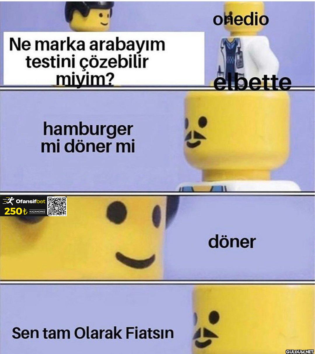 Ne marka arabayım testini...