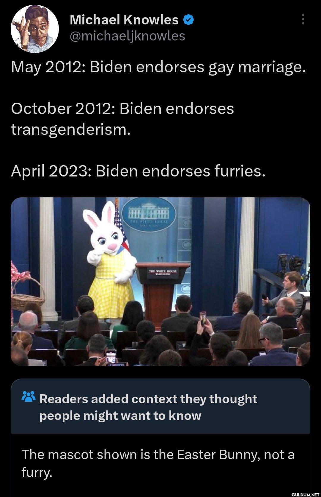 May 2012: Biden endorses...