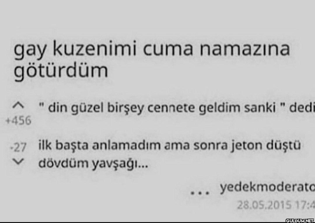 gay kuzenimi cuma namazına...