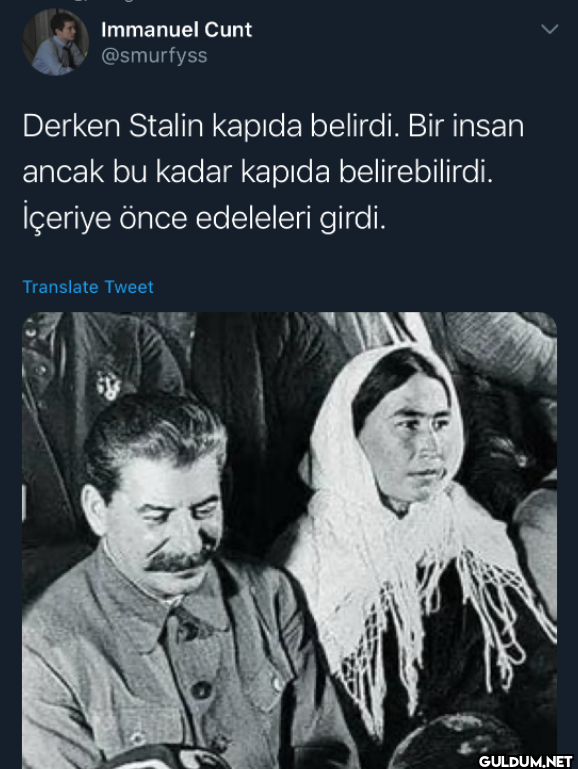 Derken Stalin kapıda...