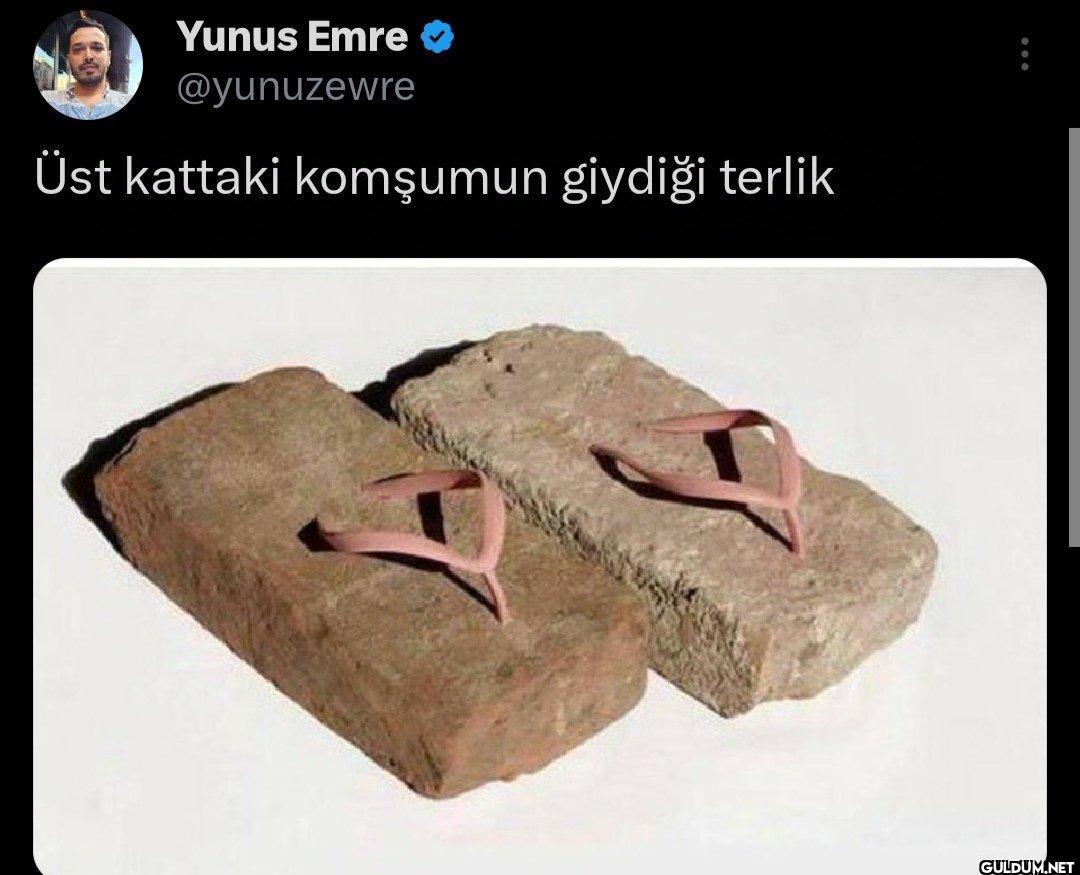 Üst kattaki komşumun giydiği terlik