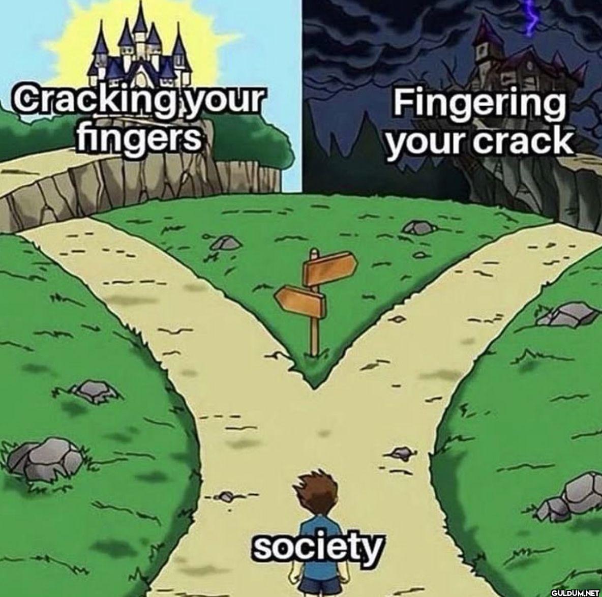 Cracking your fingers...