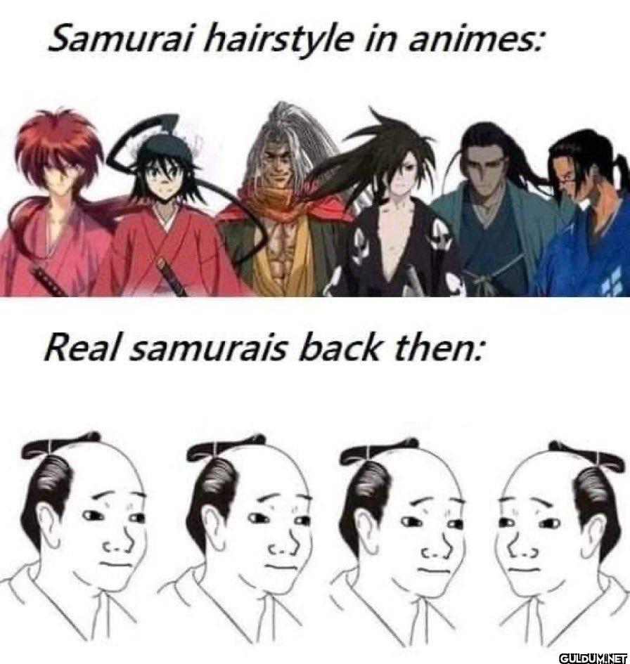 Samurai hairstyle in...