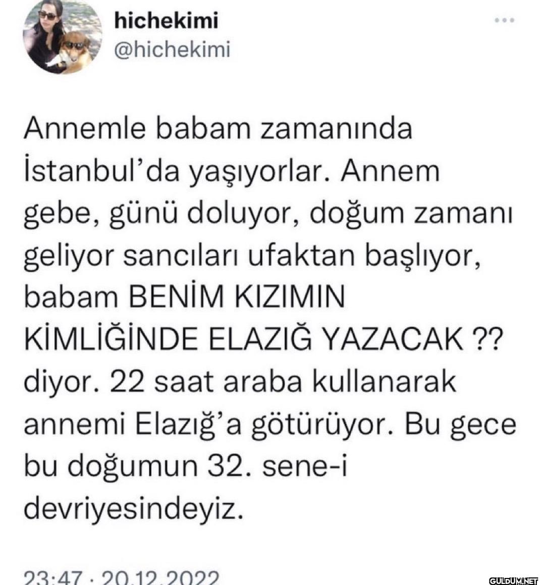 Annemle babam zamanında...