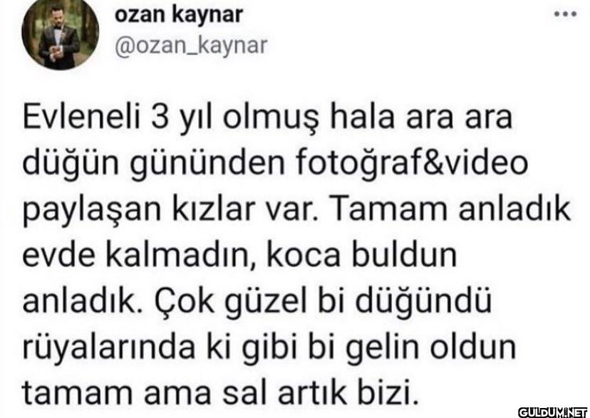 Evleneli 3 yıl olmuş hala...