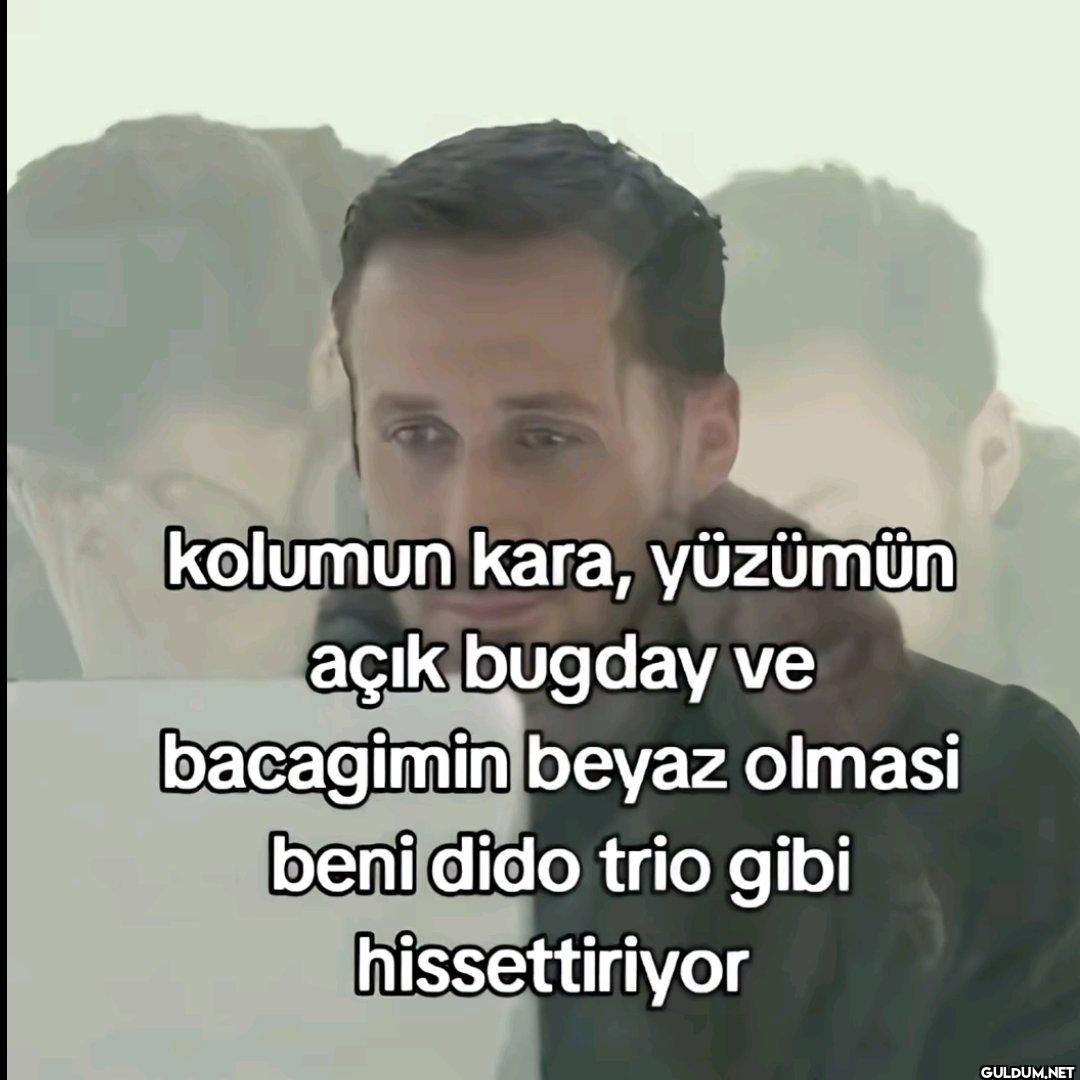 kolumun kara, yüzümün açık...