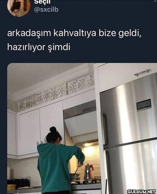 arkadaşım kahvaltıya bize...