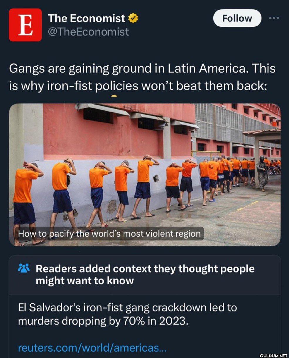 Follow Gangs are gaining...