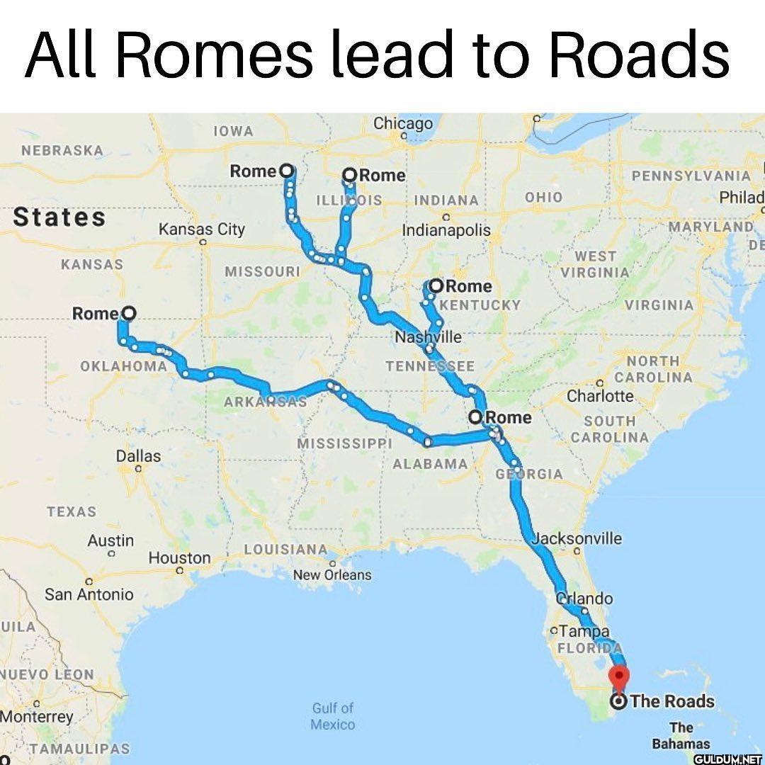 All Romes lead to Roads...