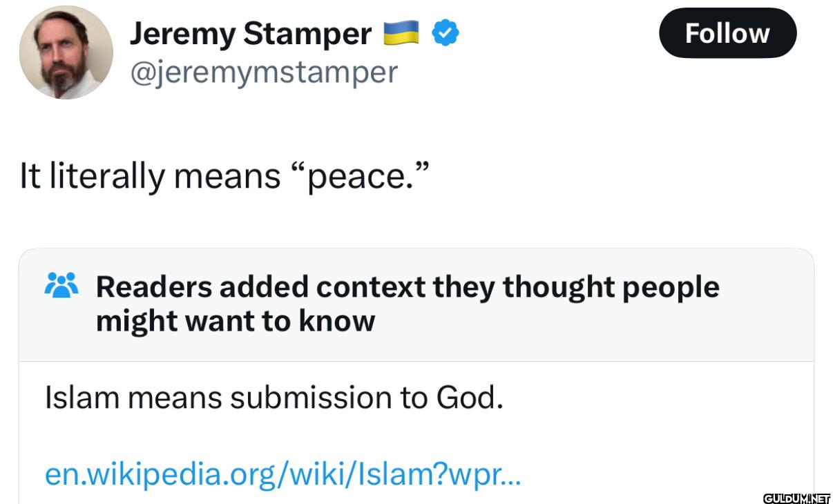 It literally means...