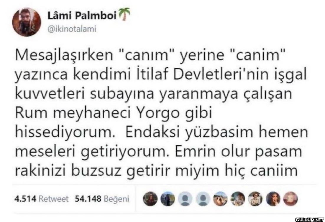 Mesajlaşırken "canım"...