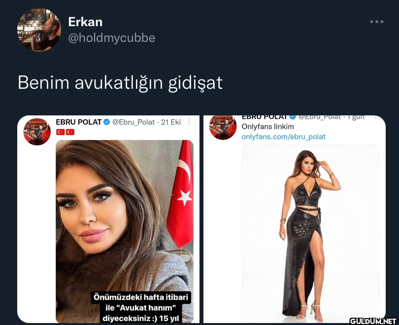 Benim avukatlığın gidişat...