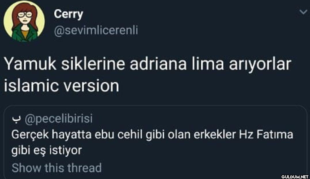 Yamuk siklerine adriana...