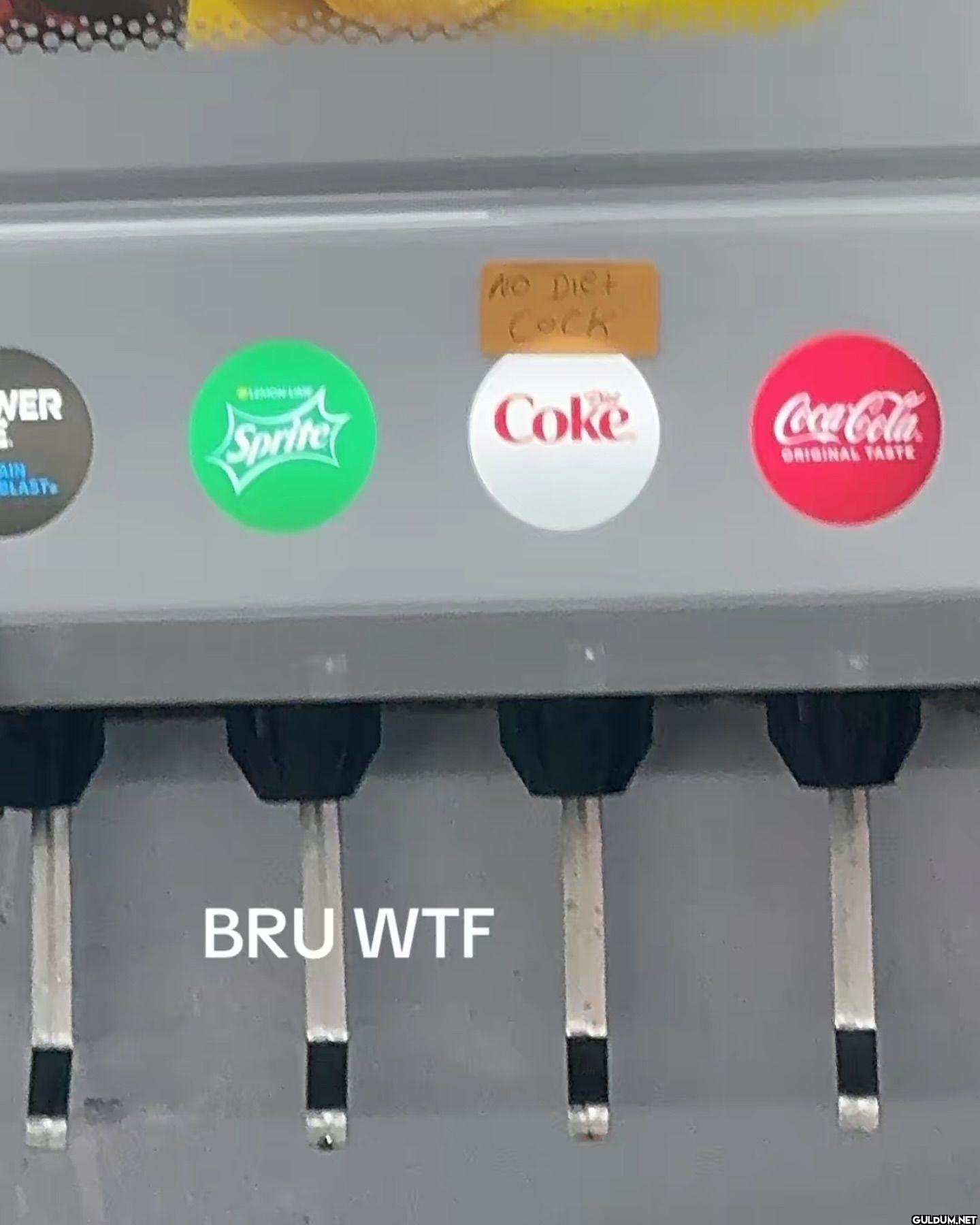 NO Diet COCK Sprite Coke...