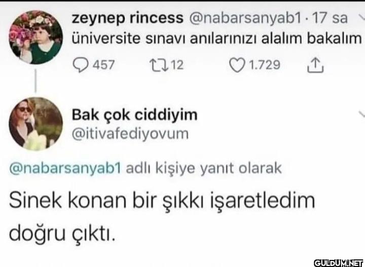 sa Üniversite sınavı...