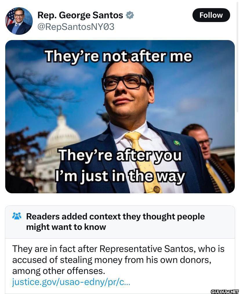 They're not after me...