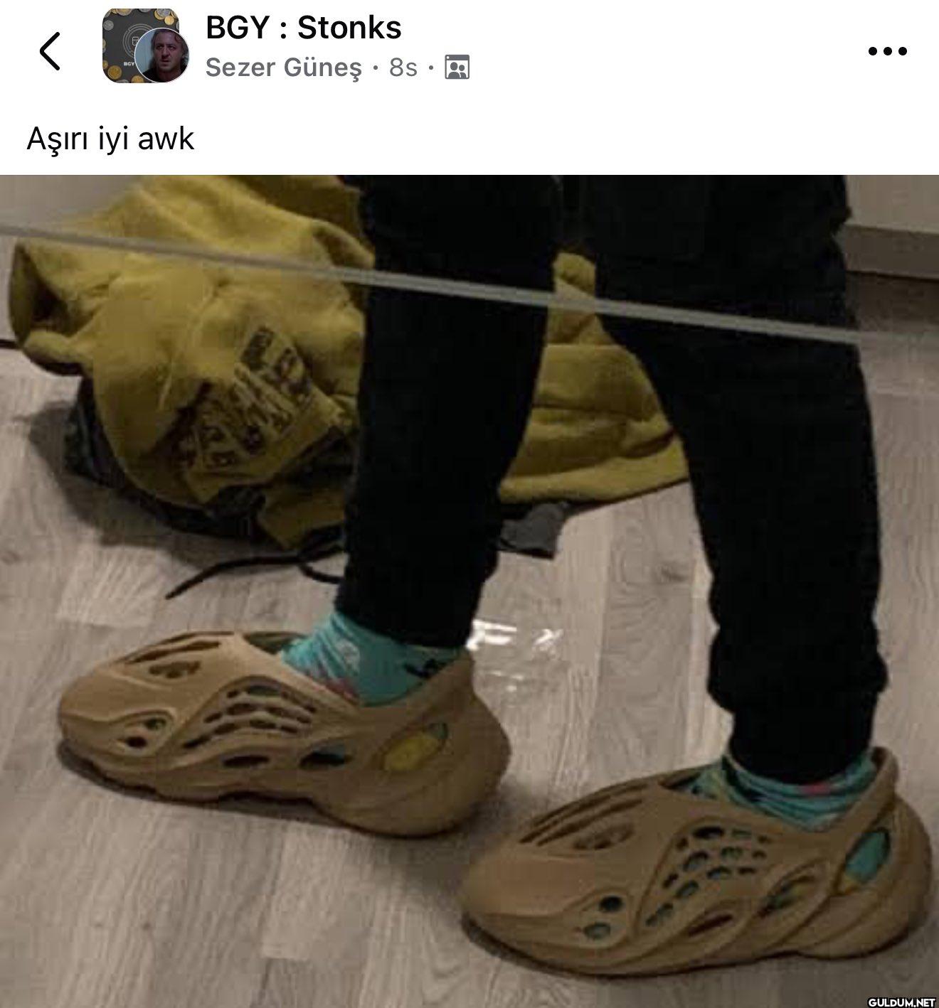 Tuvalet terliği sandım...