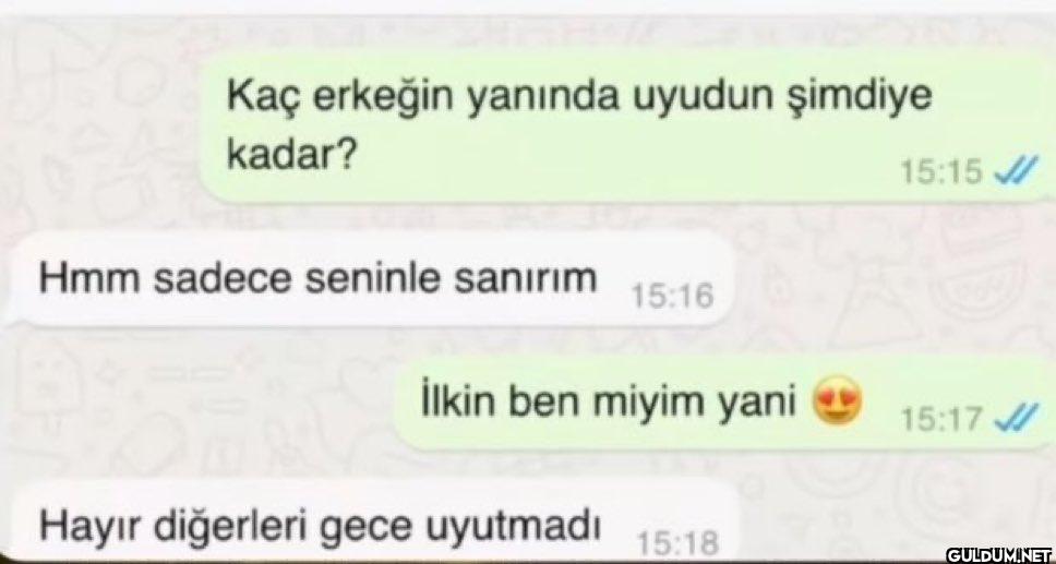 Kaç erkeğin yanında uyudun...