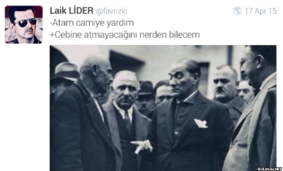 -Atam camiye yardım...