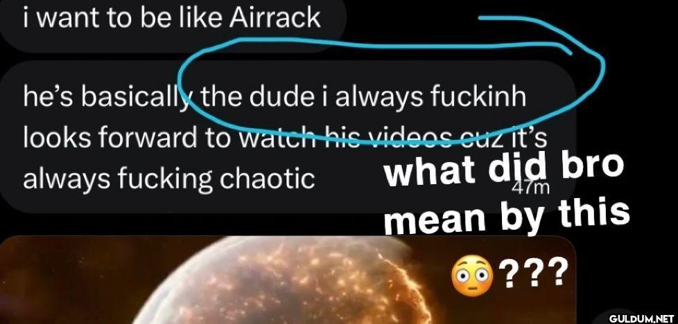 i want to be Airrack he's...
