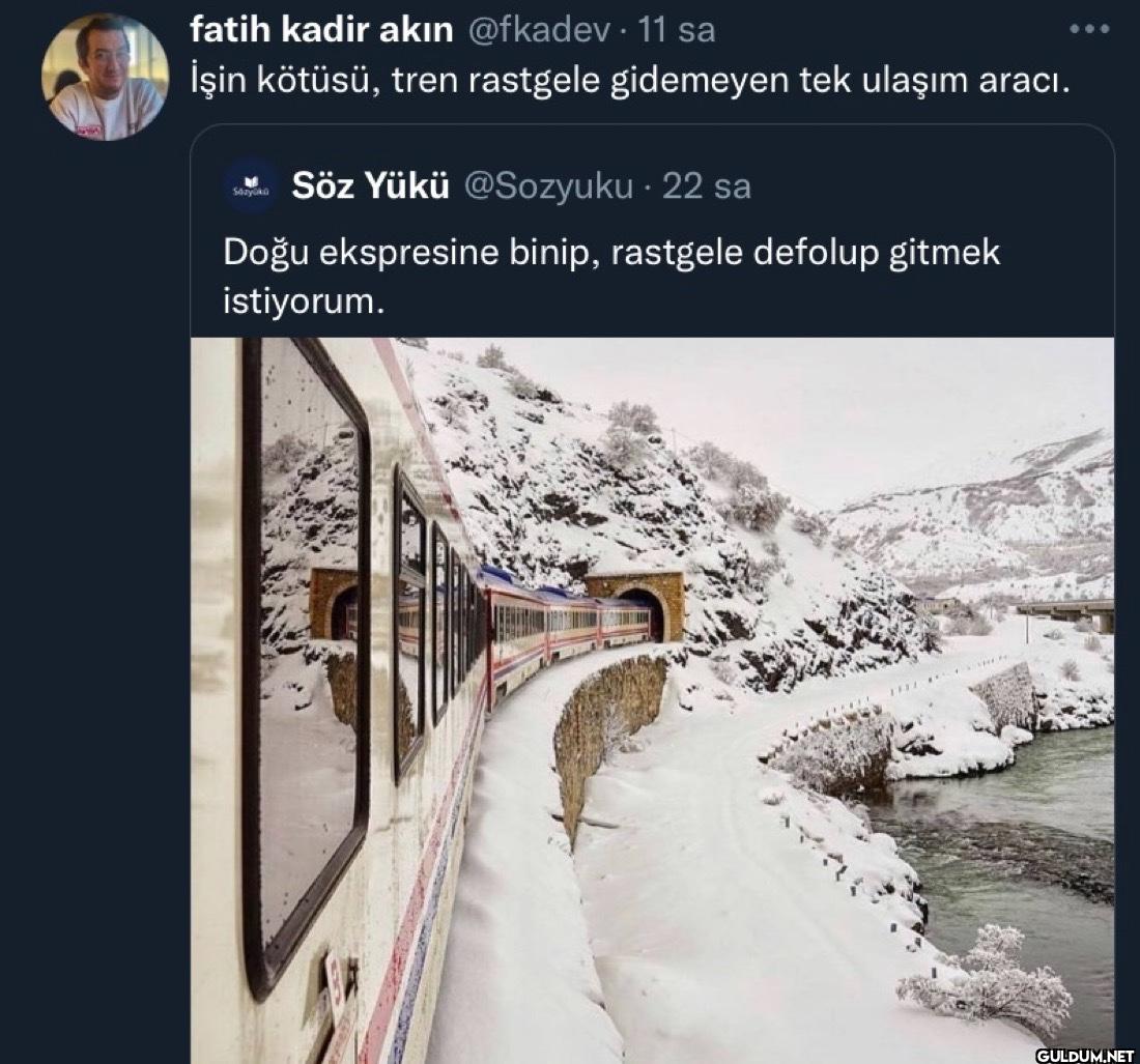 · 11 sa İşin kötüsü, tren...