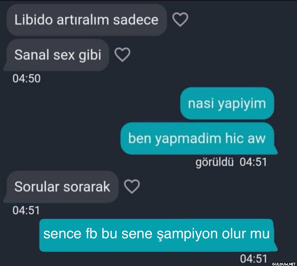 Libido artıralım sadece...