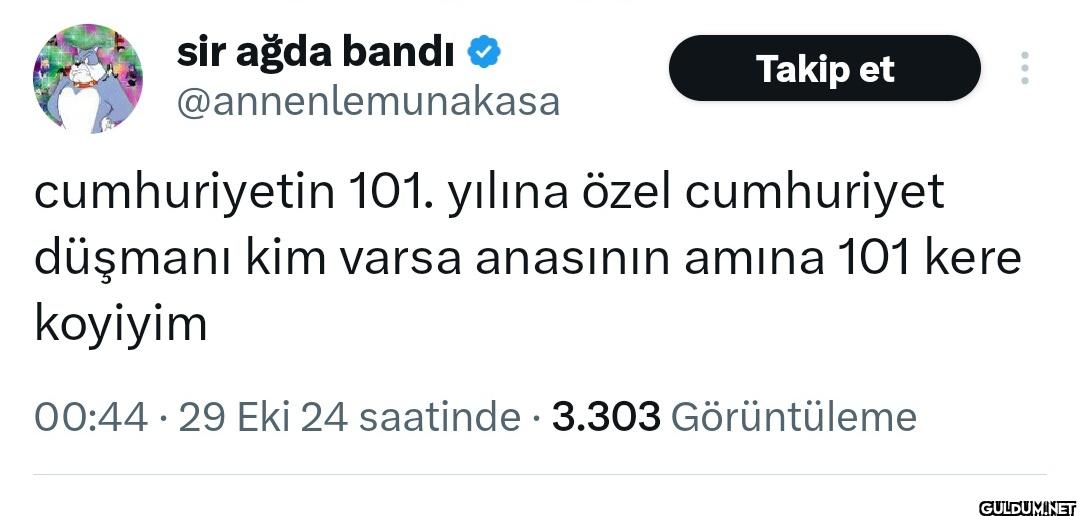 Takip et cumhuriyetin 101....