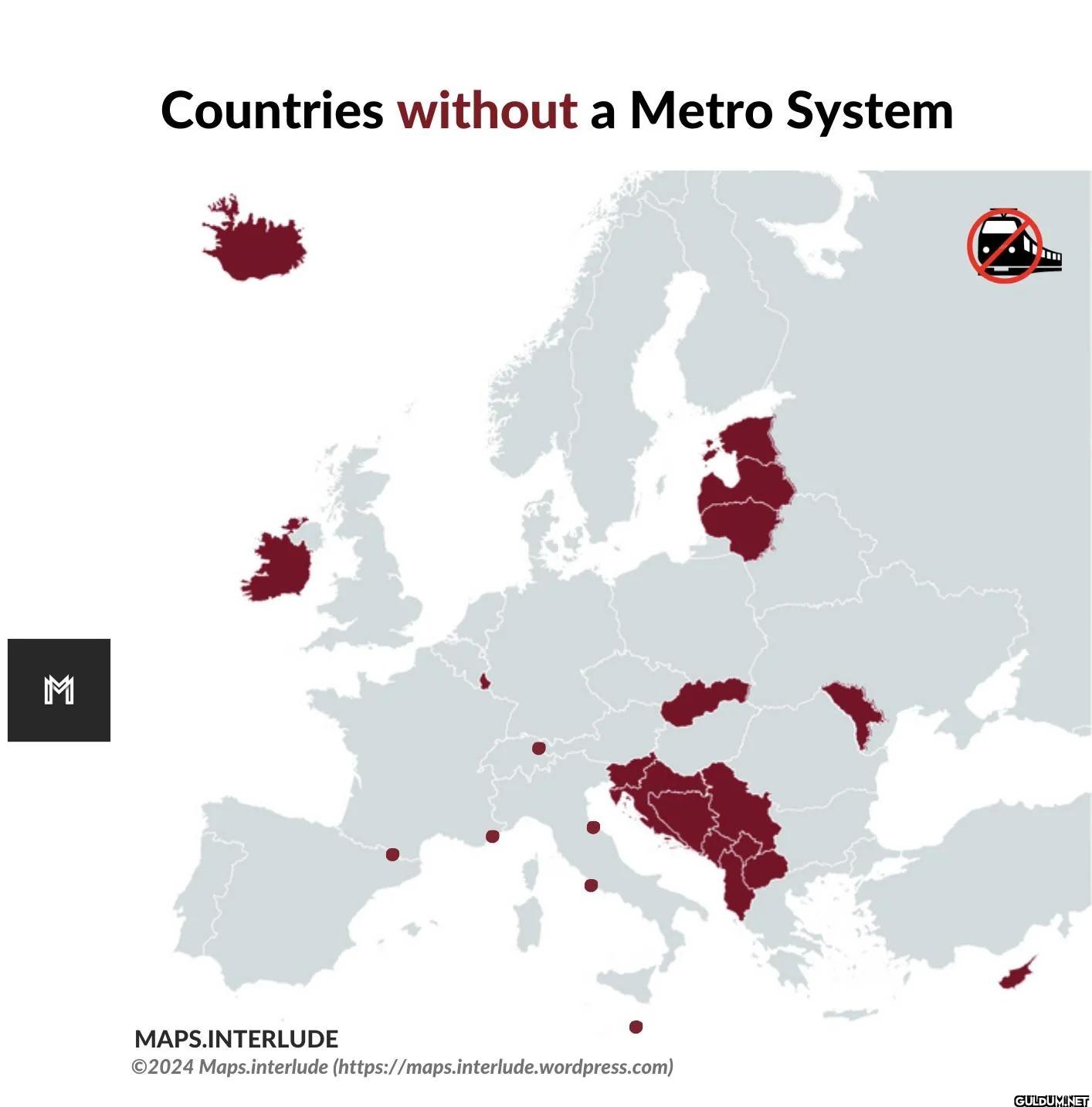 Countries without a Metro...