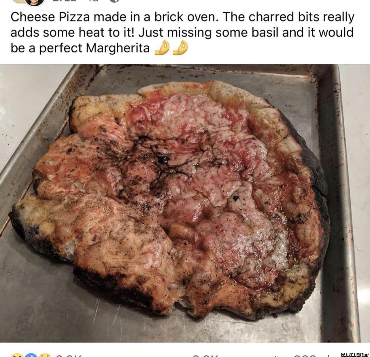 Cheese Pizza made in a...