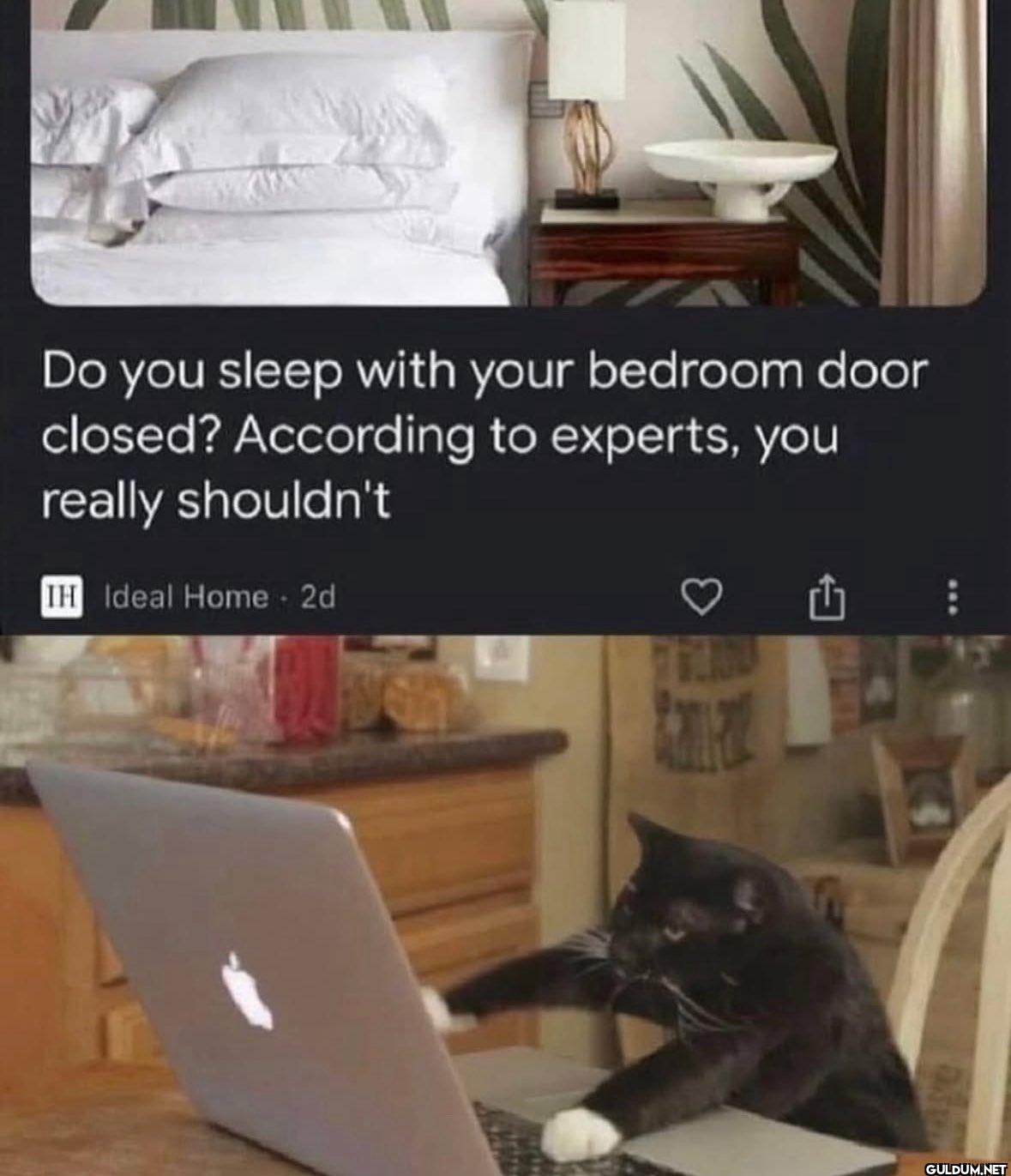 Do you sleep with your...