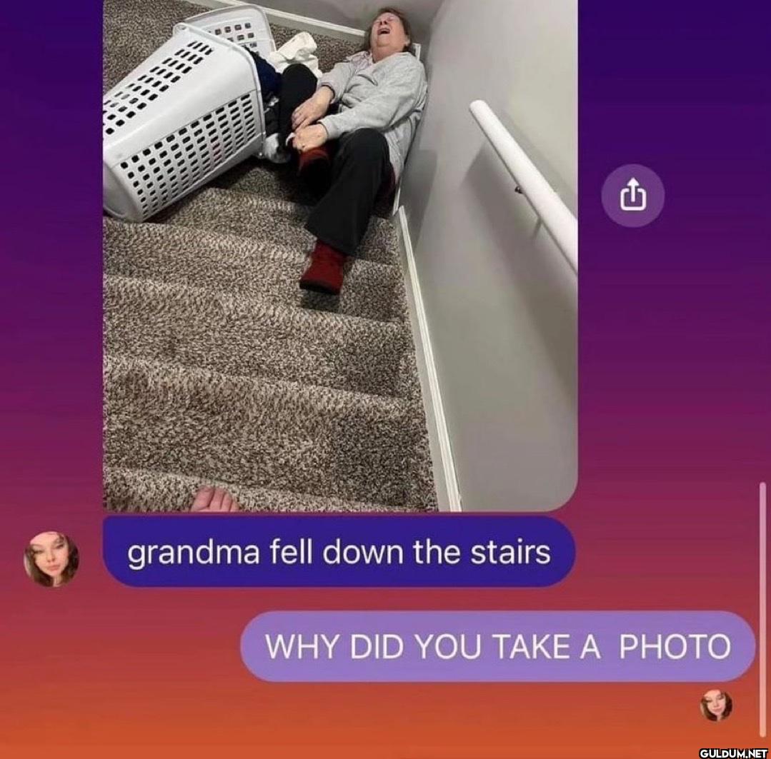 🤣💀    grandma fell down...