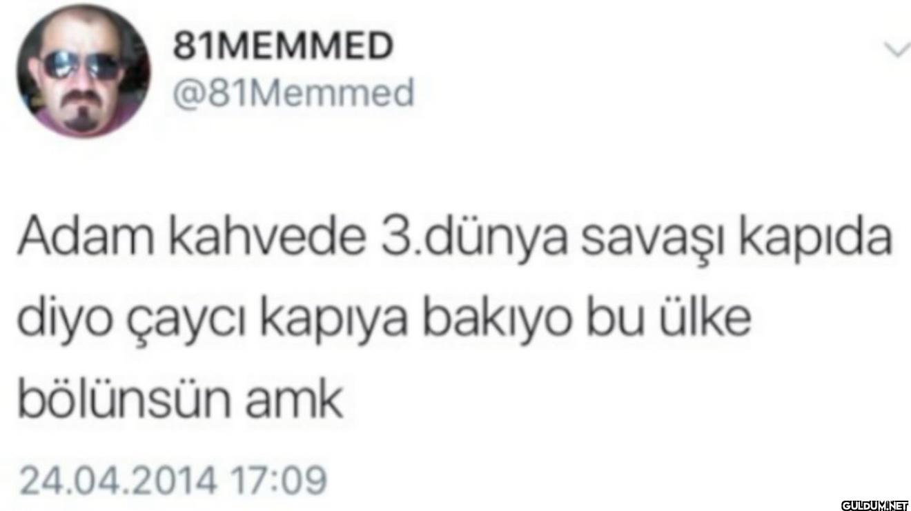 Adam kahvede 3.dünya...
