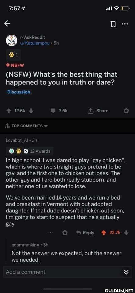 ㅤ    7:57 ← 1 r/AskReddit...