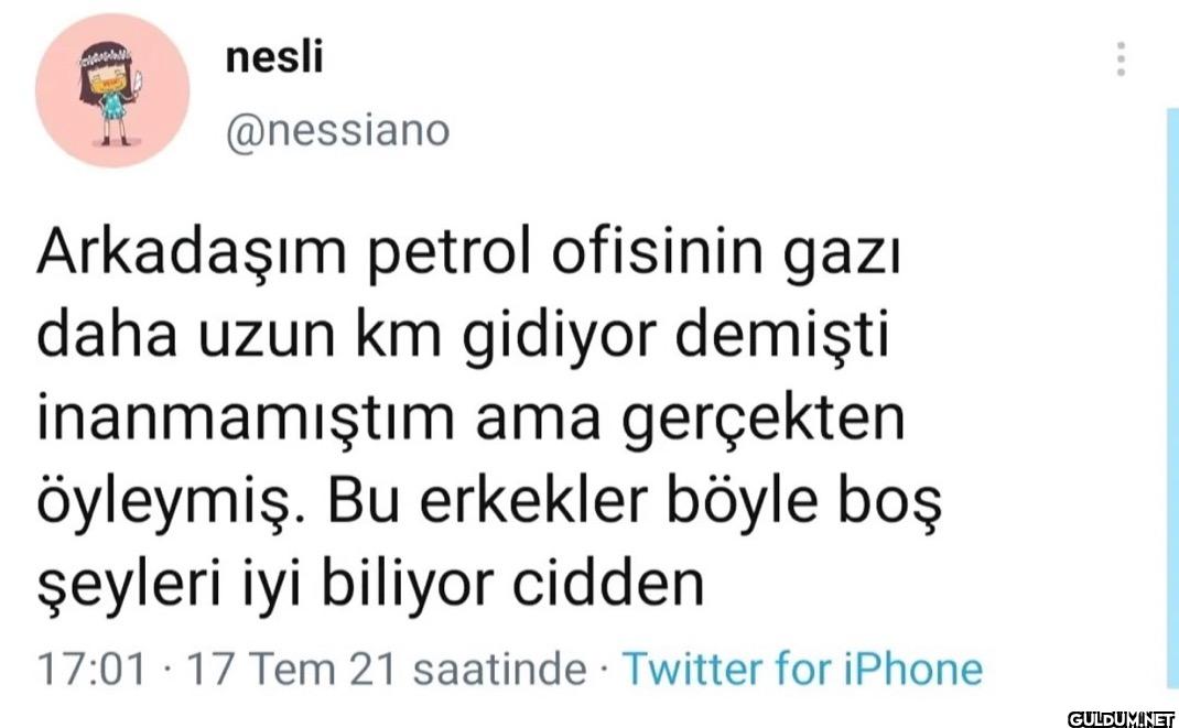 Arkadaşım petrol ofisinin...