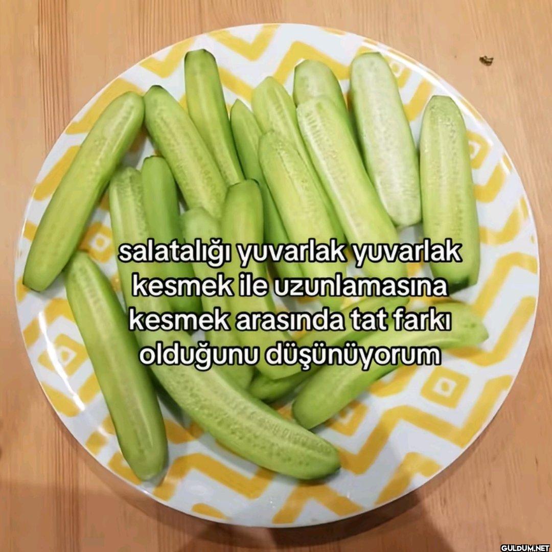 salatalığı yuvarlak...
