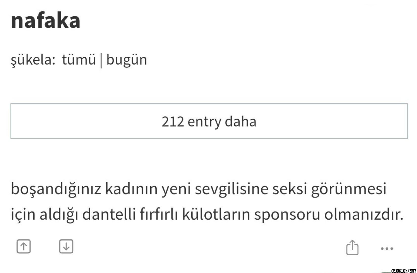 Düşündürücü    nafaka...