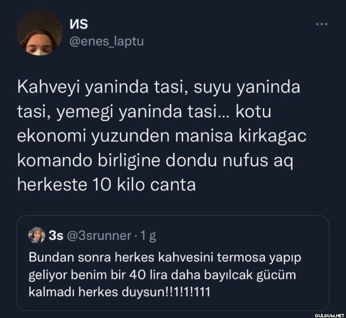 Kahveyi yaninda tasi, suyu...